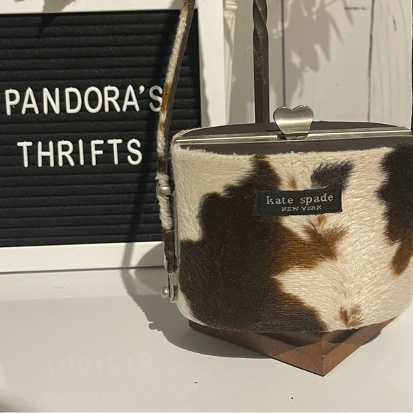 kate spade Handbags - Kate Spade purse *RARE* Vintage Faux Cow hide print. Preowned